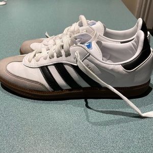 Adidas Samba Vegan Shoes - Men’s 7.5 - White (only worn twice!)